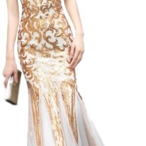 TEOYETTSF Evening Dress Spring Long Sequin Banquet Evening Wear Slimming Annual Performance Evening Dress